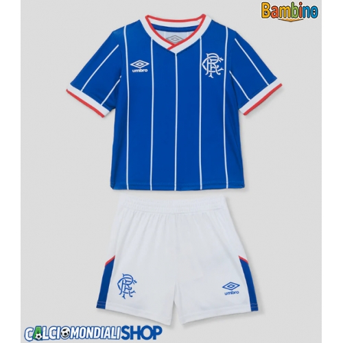 Maglie da calcio Rangers Prima Maglia Bambino 2026-27 Manica Corta + Pantaloni corti)
